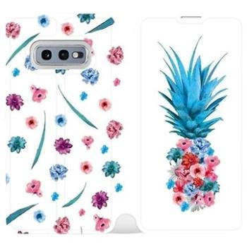 Flipové pouzdro na mobil Samsung Galaxy S10e - MR03S Květinový ananas (5903226814466)