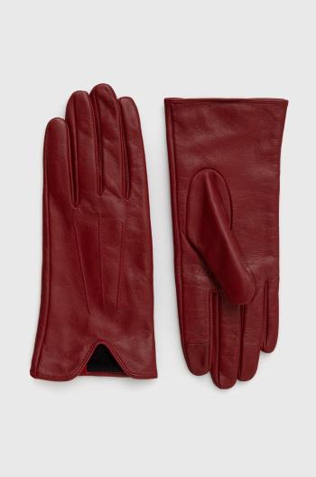 Kožené rukavice Medicine dámské, červená barva