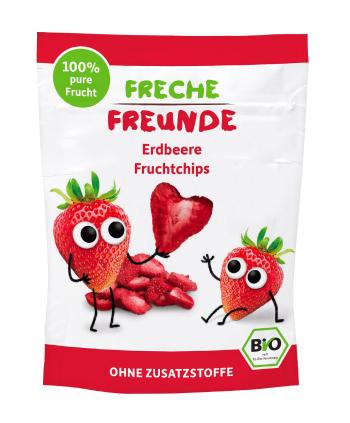 Freche Freunde BIO Ovocné chipsy jahoda 12 g