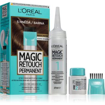 L’Oréal Paris Magic Retouch Permanent tónovací barva na odrosty s aplikátorem odstín 5 BROWN