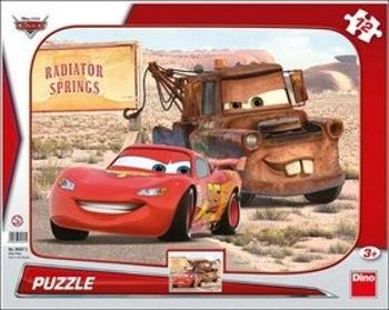 Auta: Blesk & Burák - puzzle 12 dílků