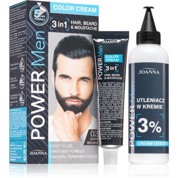 Joanna Power Men barva na vlasy pro muže odstín Dark Brown