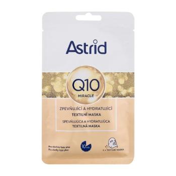 Astrid Q10 Miracle Firming and Hydrating Sheet Mask 1 ks pleťová maska pro ženy zpevnění a lifting pleti; na dehydratovanou pleť