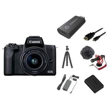 Canon EOS M50 Mark II černý - Premium Live Stream Kit (4728C037)