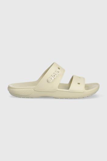 Pantofle Crocs Classic Sandal dámské, béžová barva, 206761