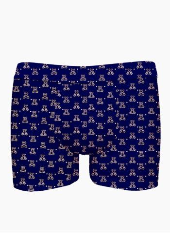 Pánské boxerky JOHN FRANK JFBUCWB600 Mini bears XXL Blu