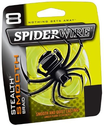Spiderwire splétaná šňůra stealth smooth 8 žlutá-průměr 0,35 mm / nosnost 40,8 kg / návin 1 m