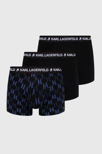 Boxerky Karl Lagerfeld 3-pack pánské, černá barva, 245M2113