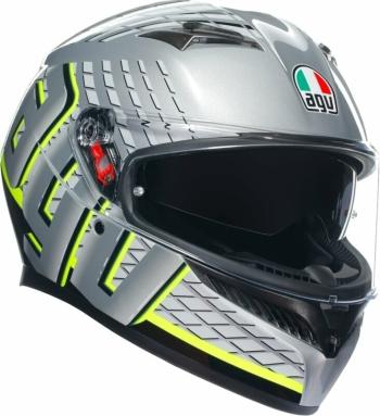 AGV K3 Fortify Grey/Black/Yellow Fluo XS Přilba