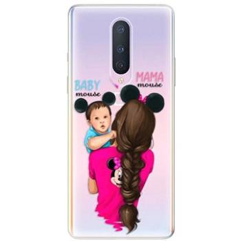 iSaprio Mama Mouse Brunette and Boy pro OnePlus 8 (mmbruboy-TPU3-OnePlus8)