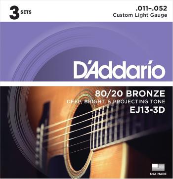 D'Addario EJ13-3D Struny pro akustickou kytaru