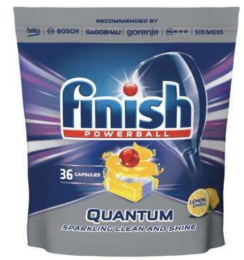 FINISH Quantum Max Lemon Tablety do myčky, 36 ks