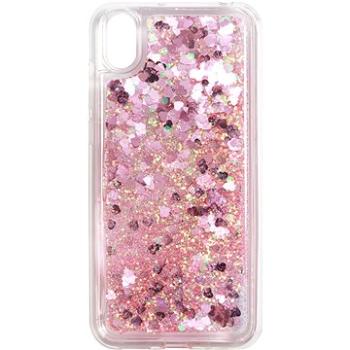 iWill Glitter Liquid Heart Case pro HUAWEI Y5 (2019) / Honor 8S Pink (DIP123_11)