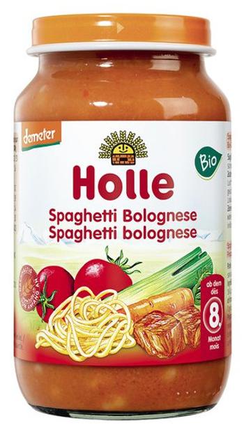 Holle BIO Dětská přesnídávka Spaghetti Bolognese 220 g
