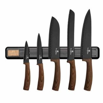Berlingerhaus Sada nožů s nepřilnavým povrchem a magnetickým držákem 6 ks Forest Line  BH-2540