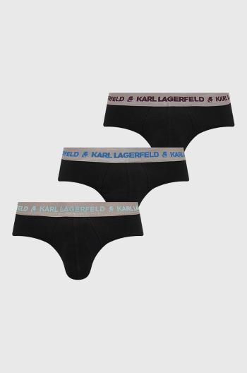 Spodní prádlo Karl Lagerfeld (3-pak) pánské, černá barva