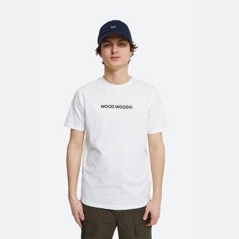 Pánské tričko Wood Wood samotné logo tričko 12115715-2491 jasně bílá