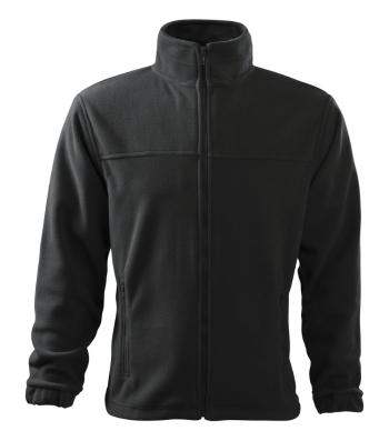 MALFINI Pánská fleecová mikina Jacket - Ebony gray | M