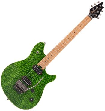 EVH Wolfgang Standard QM Baked MN Transparent Green Elektrická kytara