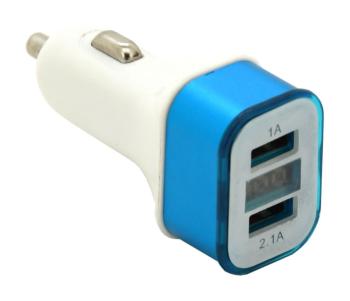 Compass - Zástrčka KOMBI - USB, voltmetr, ampérmetr (1,0+2,1A) 07428