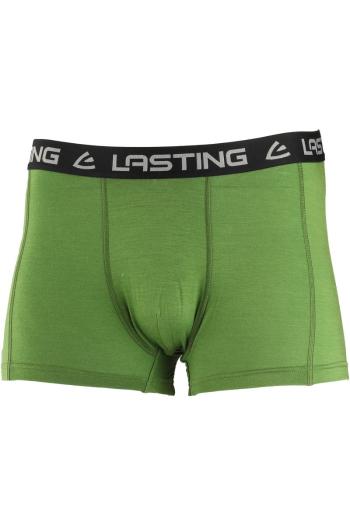 Lasting NORO 6060 zelené vlněné merino boxerky Velikost: XL