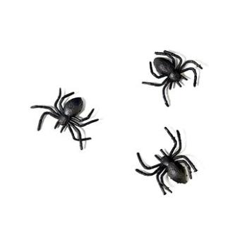 Pavouci plastoví černí 3x3cm - 10 ks - halloween (5901157440730)