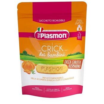 PLASMON sušenky zeleninové Crick dýně, mrkev a rozmarýn 100 g, 12m+ (8001040199466)