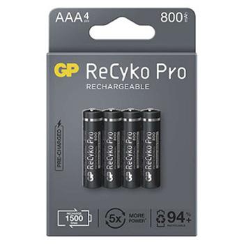 Nabíjecí baterie, AAA (HR03), 1.2V, 800 mAh, GP, krabička, 4-pack