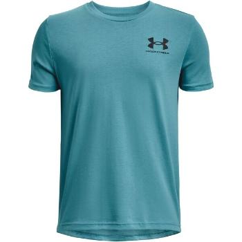 Under Armour SPORTSTYLE LEFT CHEST Chlapecké tričko s krátkým rukávem, modrá, velikost