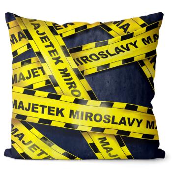 Polštář Majetek + jméno – ženská jména (Velikost: 55 x 55 cm, Jméno: Miroslava)