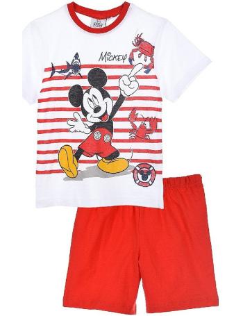 Mickey mouse červeno-bílé chlapecké pyžamo vel. 104