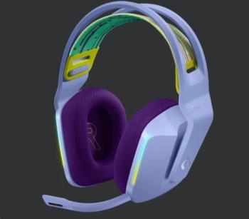 Logitech herní sluchátka G733, LIGHTSPEED Wireless RGB Gaming Headset, EMEA, lilac