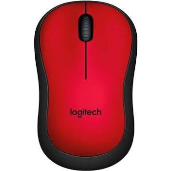 Logitech Wireless Mouse M220 Silent, červená (910-004880)