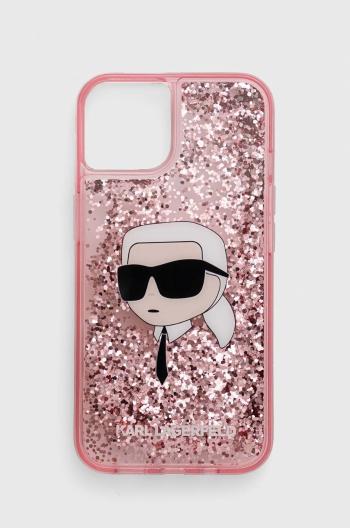 Obal na telefon Karl Lagerfeld iPhone 14 6,1'' růžová barva