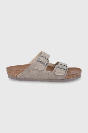 Pantofle Birkenstock Arizona pánské, šedá barva