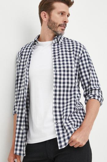 Košile Pepe Jeans pánská, tmavomodrá barva, slim, s límečkem button-down