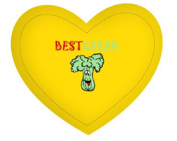 Polštář Srdce Best celer