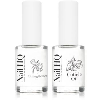 Nail HQ Strengthener & Cuticle Oil Duo sada (na nehty a nehtovou kůžičku)