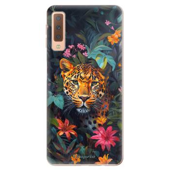 Odolné silikonové pouzdro iSaprio - Flower Jaguar - Samsung Galaxy A7 (2018)