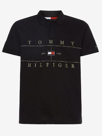 Tommy Hilfiger Icon Seasonal Regular Polo triko Černá