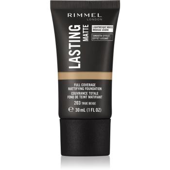 Rimmel Lasting Matte matující make-up odstín 203 True Beige 30 ml