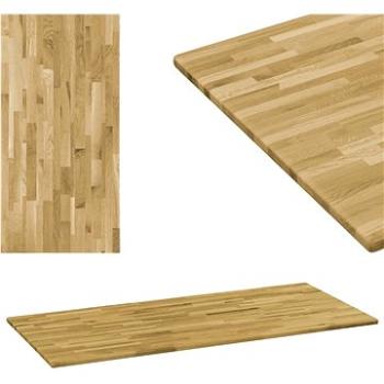 Stolní deska masivní dubové dřevo obdélníková 23 mm 100 × 60 cm (245989)