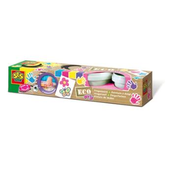 SES Creativ e® Finger paint ECO Girly, 4 barvy