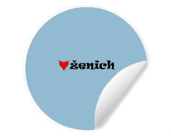 Samolepky kruh Ženich