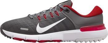 Nike Free Unisex Grey/University Red/Smoke Grey/White 44 Pánské golfové boty