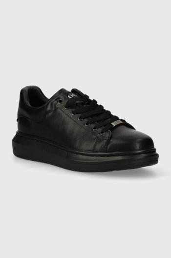 Kožené sneakers boty GOE černá barva