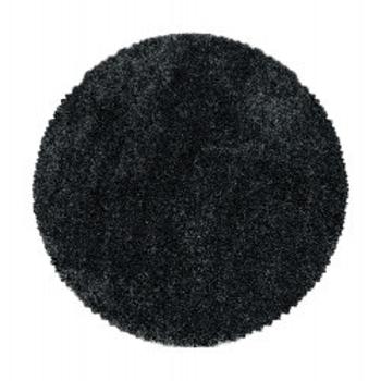 Ayyildiz koberce Kusový koberec Fluffy Shaggy 3500 anthrazit kruh - 120x120 (průměr) kruh cm Černá