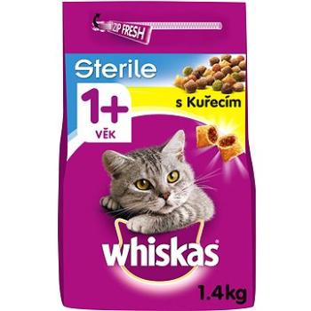 Whiskas granule kuřecí pro kastrované dospělé kočky 1,4 kg (5900951259180)
