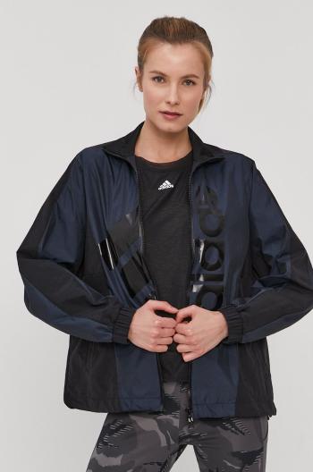 Bunda adidas GH7464 dámská, černá barva, přechodná