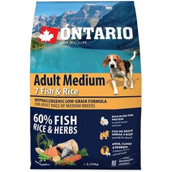 Ontario Adult Medium Fish & Rice 2,25kg (8595091780211)